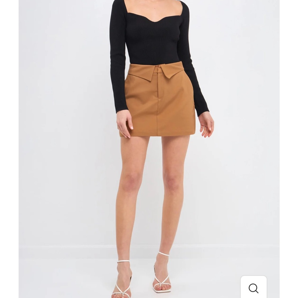 Endless Rose Fold Waist Mini Skort Size XS